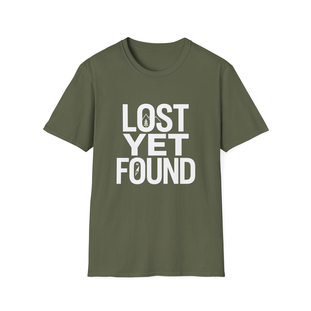 Lost Yet Found Text T-Shirt
