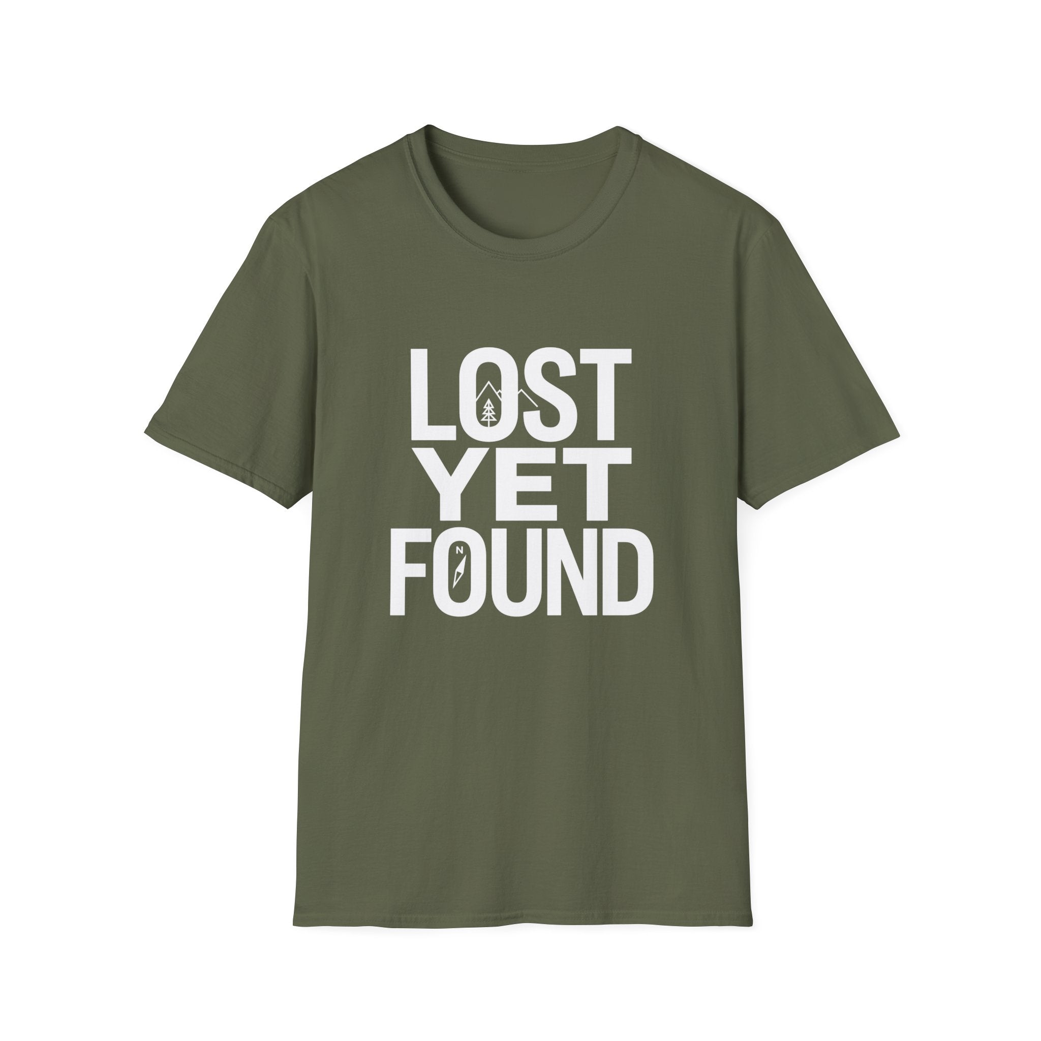 Lost Yet Found Text T-Shirt