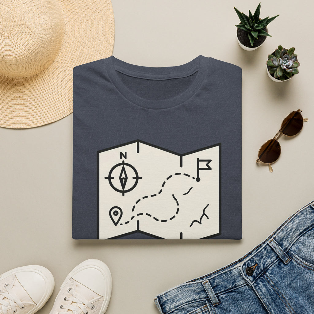 Not lost exploring – Adventure Graphic Line Art T-Shirt
