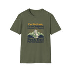 I am not lost Dad goat – Adventure Graphic Badge Art T-Shirt