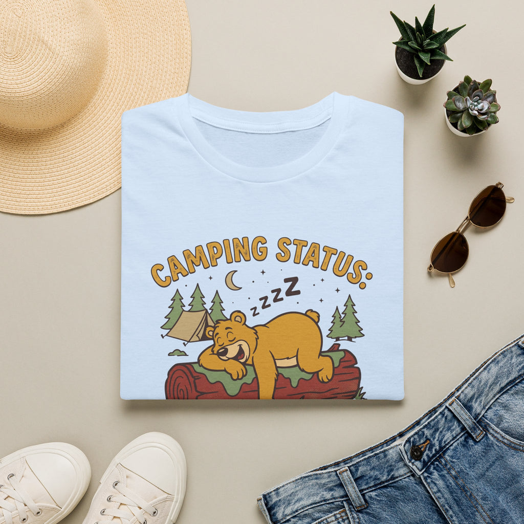 I slept like a log bear – Adventure Graphic Cartoon Art T-Shirt
