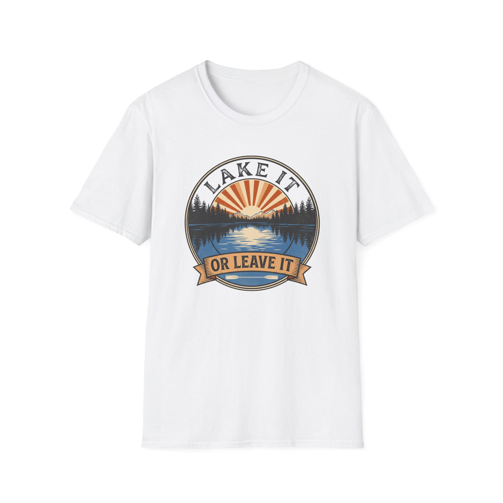 Lake it or leave it – Adventure Graphic Badge Art T-Shirt