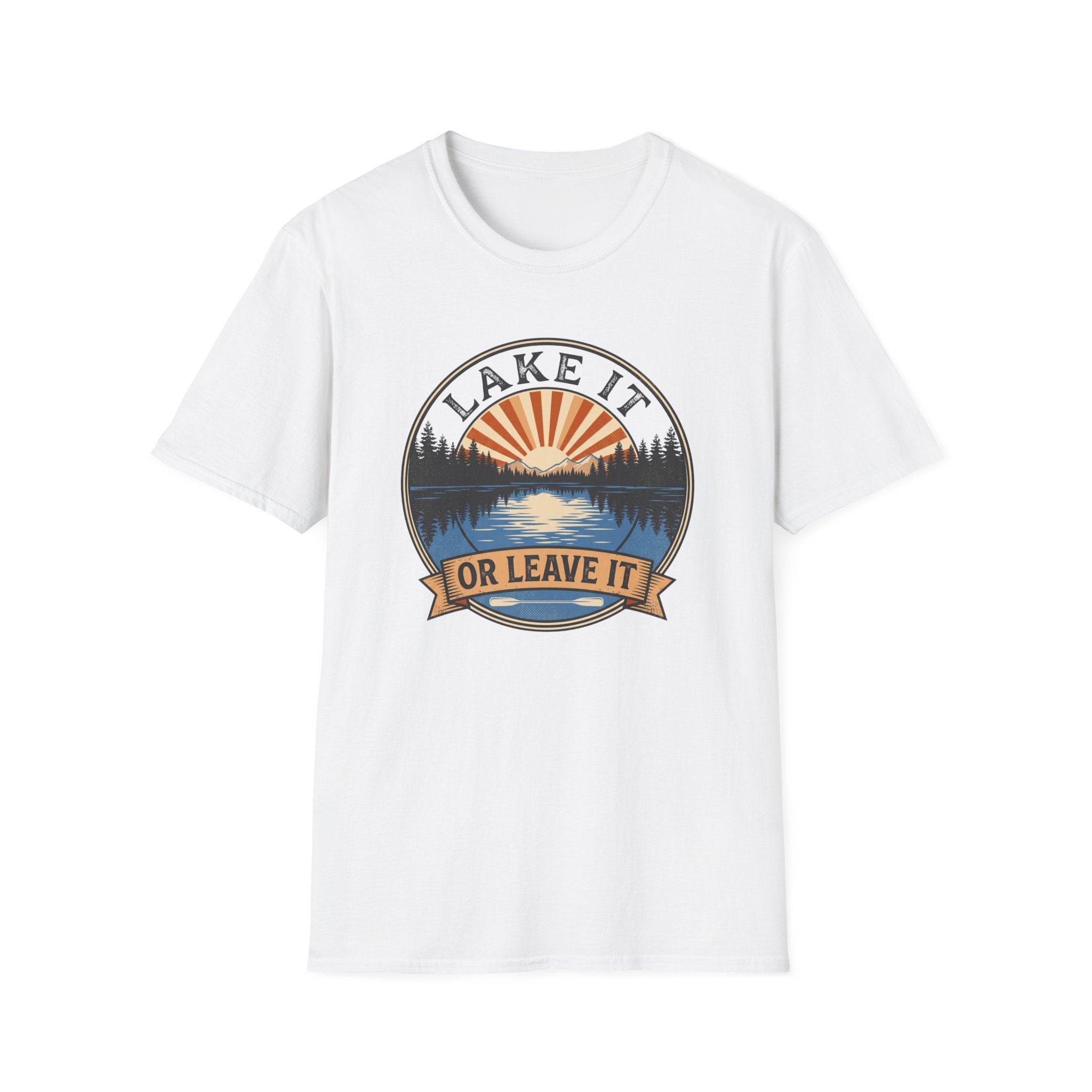 Lake it or leave it – Adventure Graphic Badge Art T-Shirt