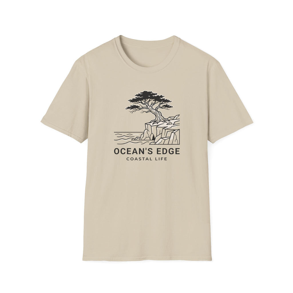 Oceans edge coastal life – Adventure Graphic Line Art T-Shirt