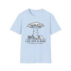 Log off and ride – Adventure Graphic Line Art T-Shirt