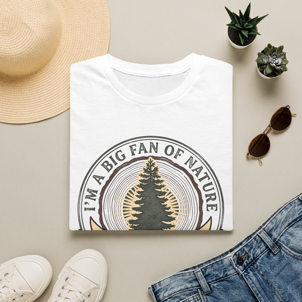 Big fan of nature its treemendous – Adventure Graphic Badge Art T-Shirt