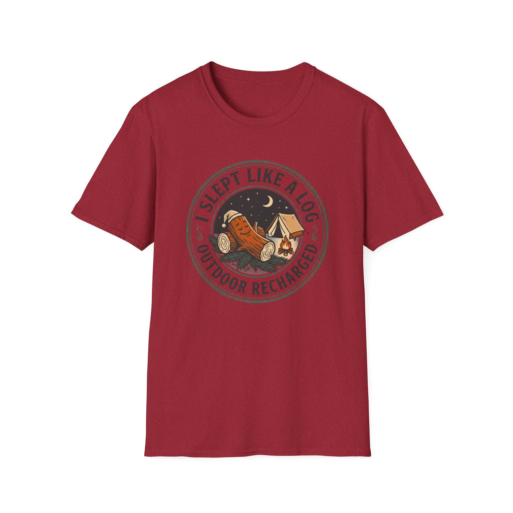 I slept like a log – Adventure Graphic Cartoon Art T-Shirt