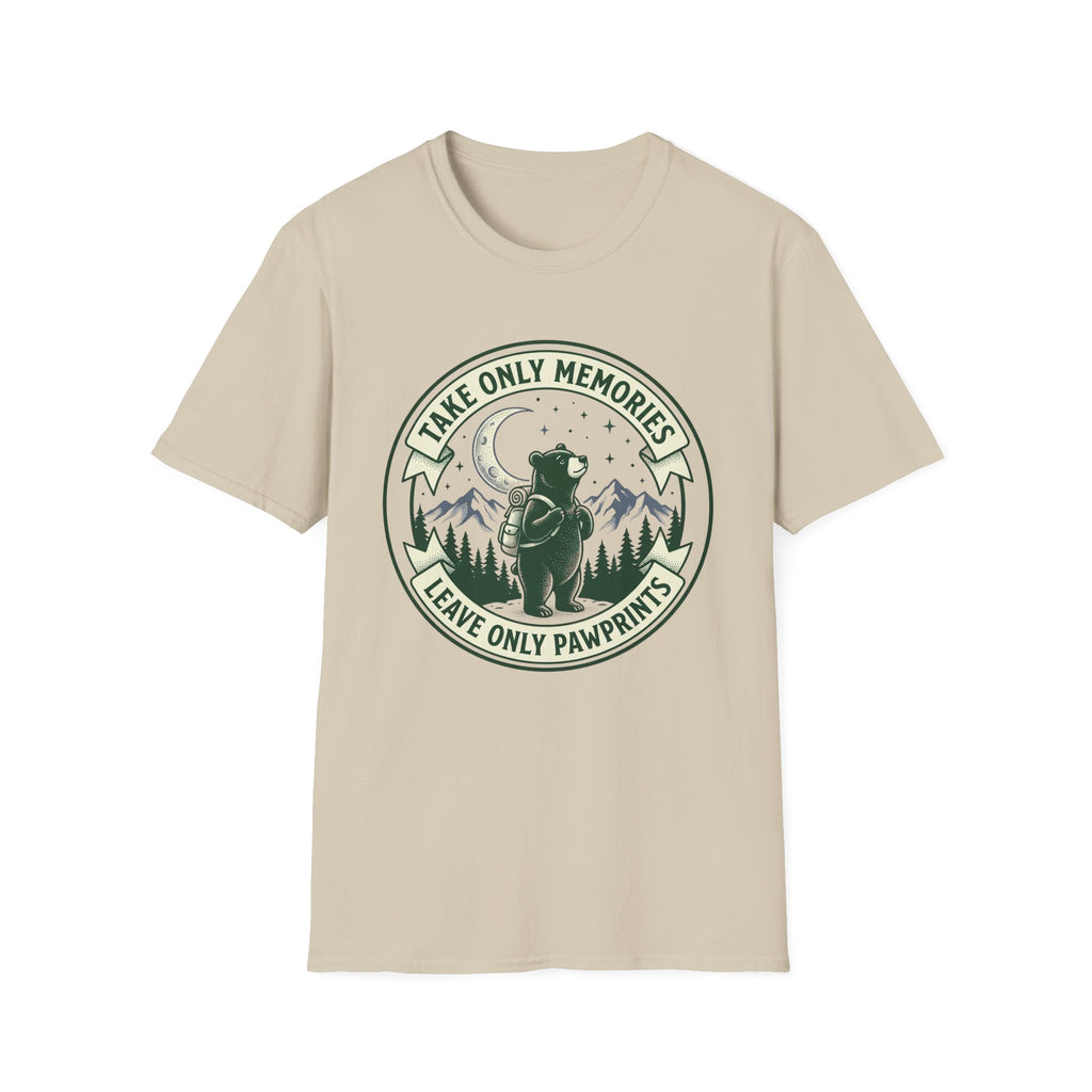 Take only memories bear – Adventure Graphic Badge Art T-Shirt