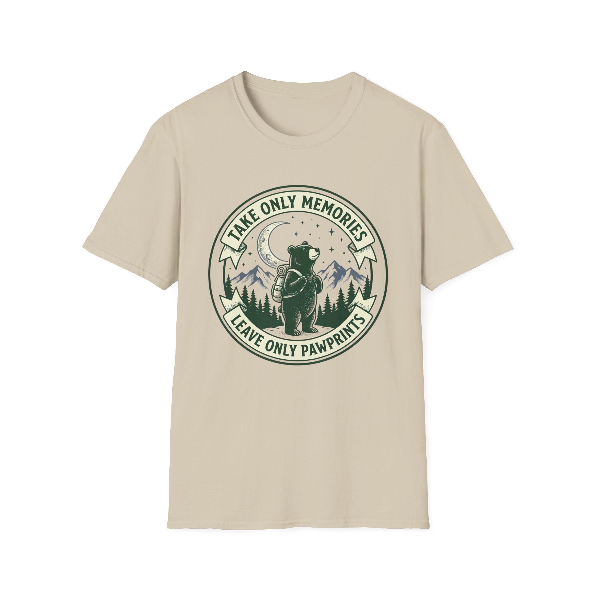Take only memories bear – Adventure Graphic Badge Art T-Shirt