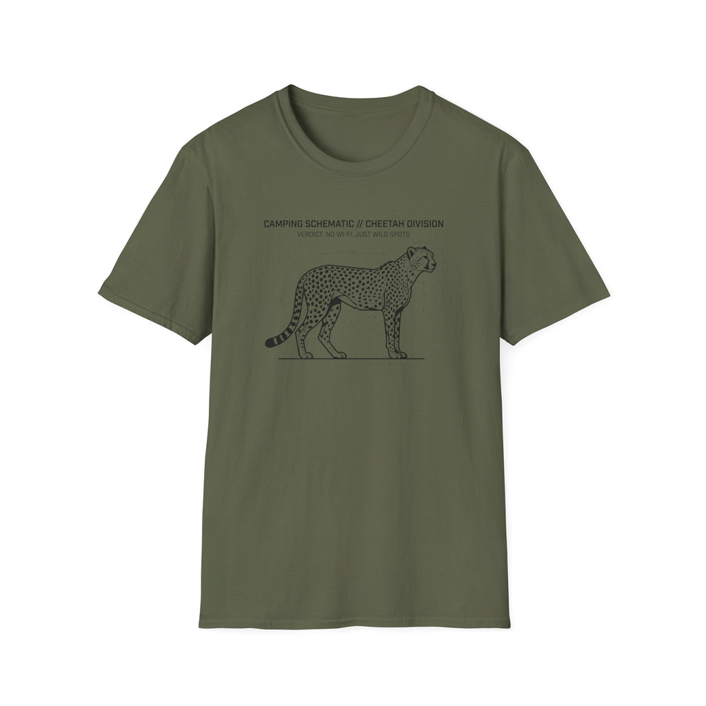 No wifi just wild spots cheetah – Adventure Graphic Art T-Shirt