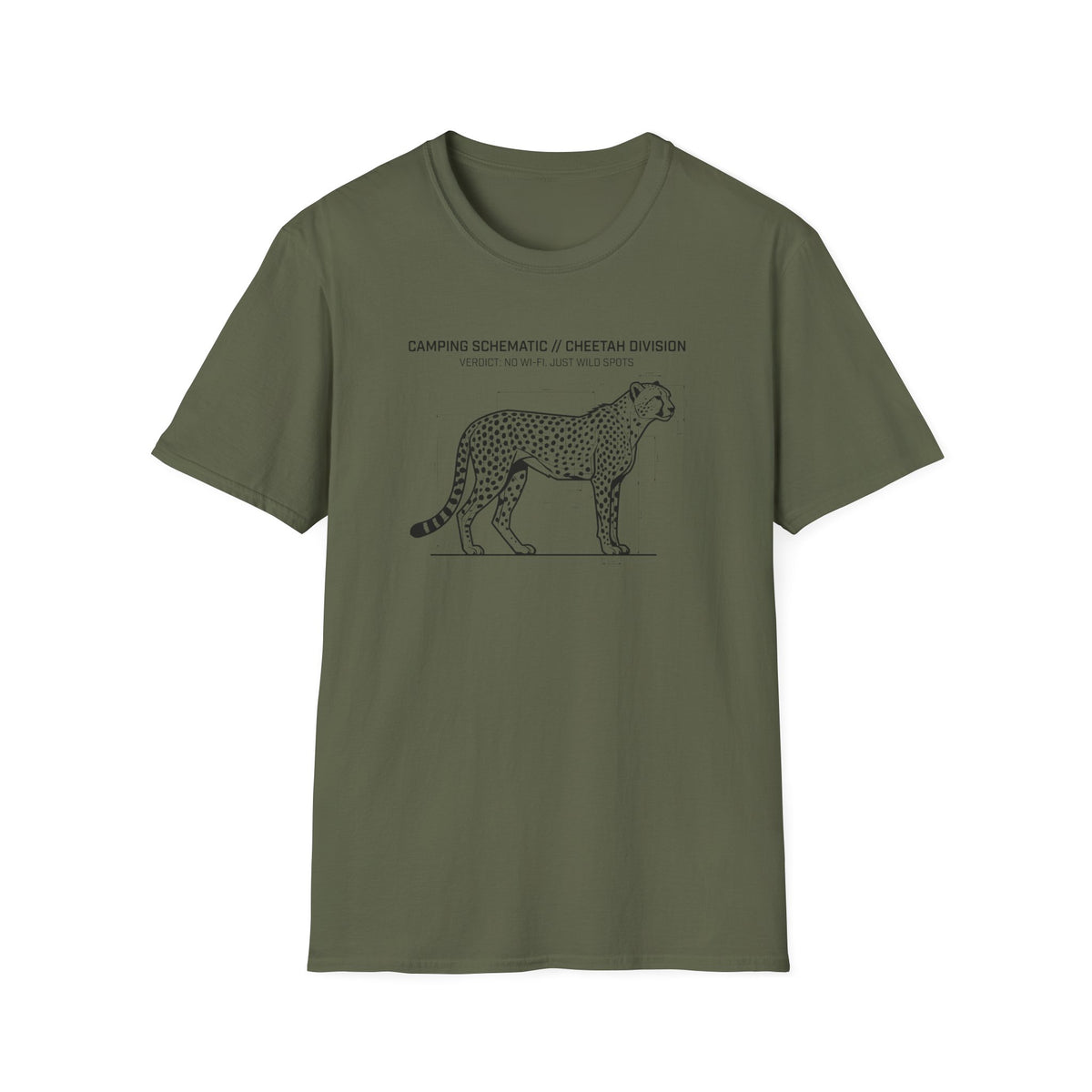 No wifi just wild spots cheetah – Adventure Graphic Art T-Shirt