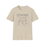 Natural overlander tortoise – Adventure Graphic Blue Print Art T-Shirt