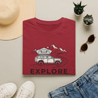 Explore the unknown find your path – Adventure Graphic Line Art T-Shirt