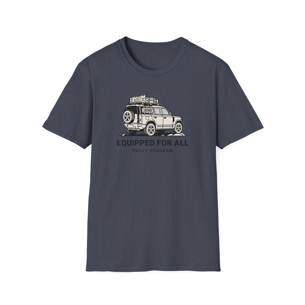 Equipped for all fully stocked – Adventure Graphic Line Art T-Shirt