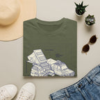 Outdoor infrastructure trailer – Adventure Graphic Blue Print T-Shirt