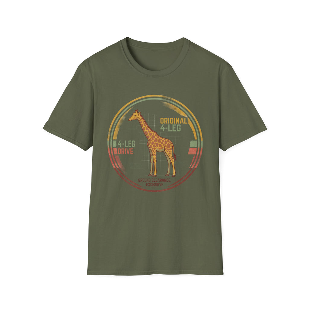 4 leg drive giraffe – Adventure Graphic Art T-Shirt