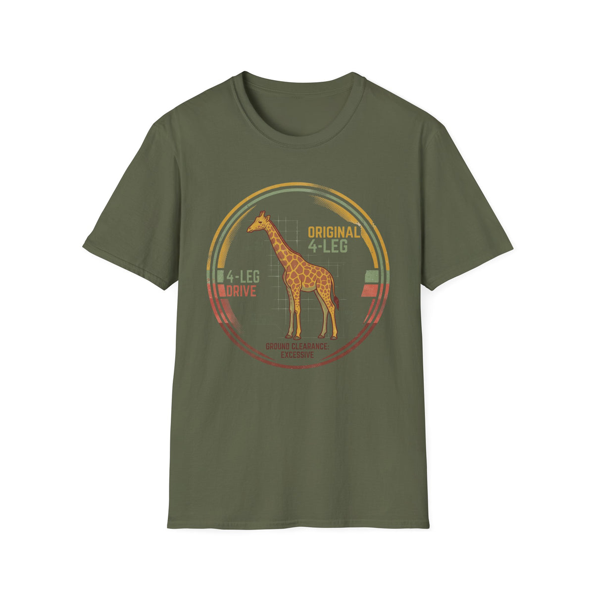 4 leg drive giraffe – Adventure Graphic Art T-Shirt