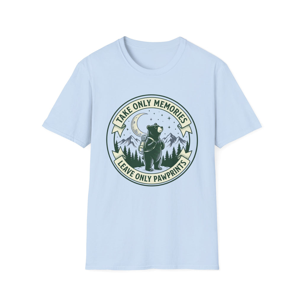 Take only memories bear – Adventure Graphic Badge Art T-Shirt
