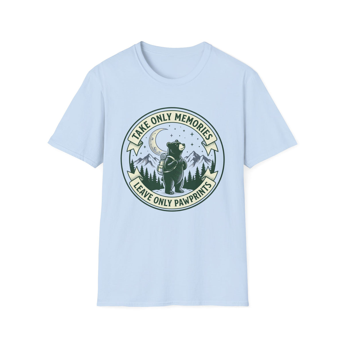 Take only memories bear – Adventure Graphic Badge Art T-Shirt