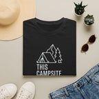 This camp site rocks – Adventure Graphic Line Art T-Shirt