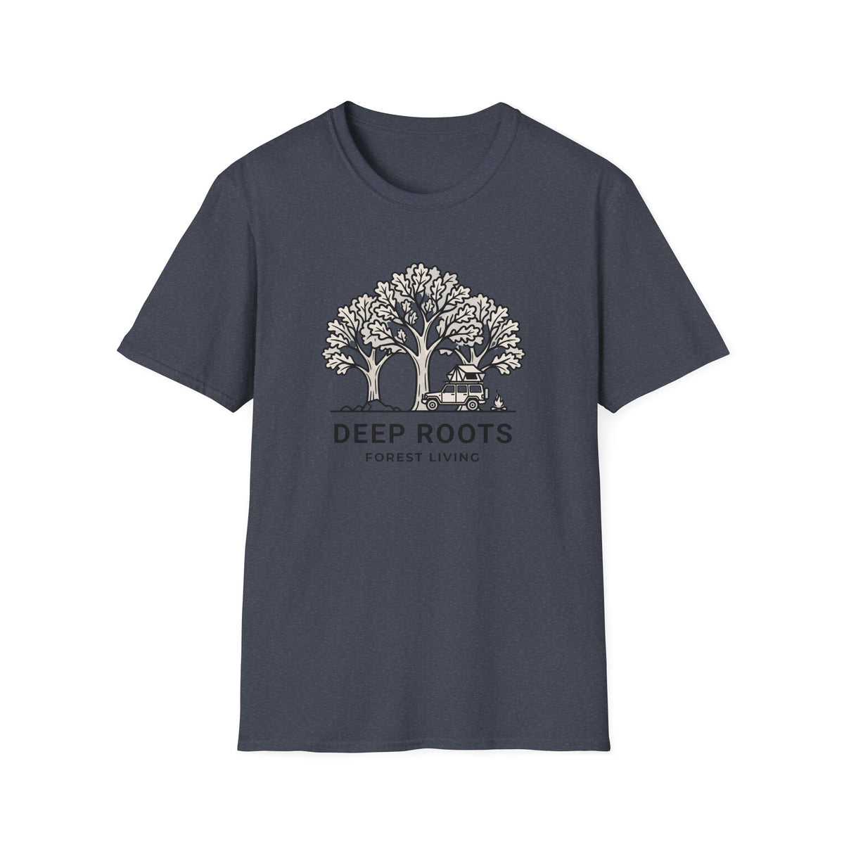 Deep roots forest living – Adventure Graphic Line Art T-Shirt