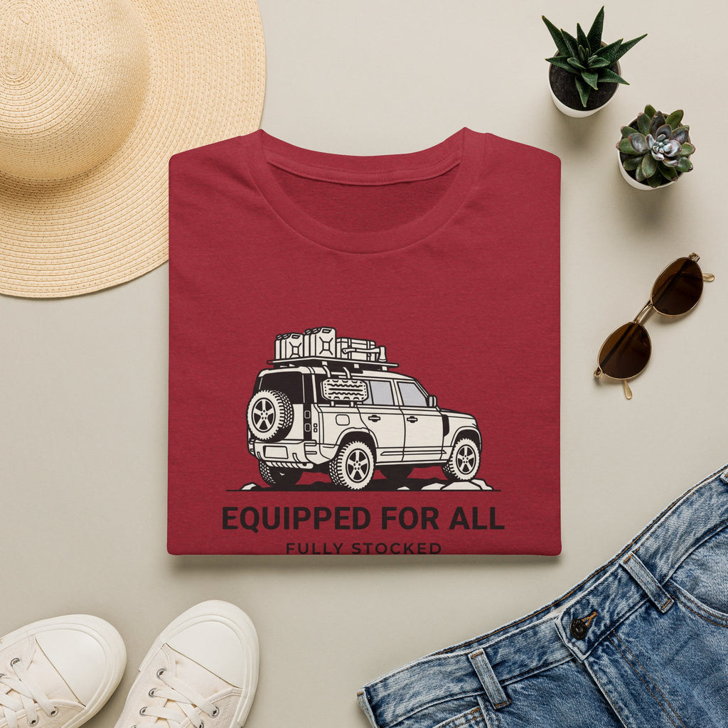 Equipped for all fully stocked – Adventure Graphic Line Art T-Shirt
