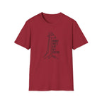 Hiking bit of a stretch giraffe – Adventure Graphic Line Art T-Shirt