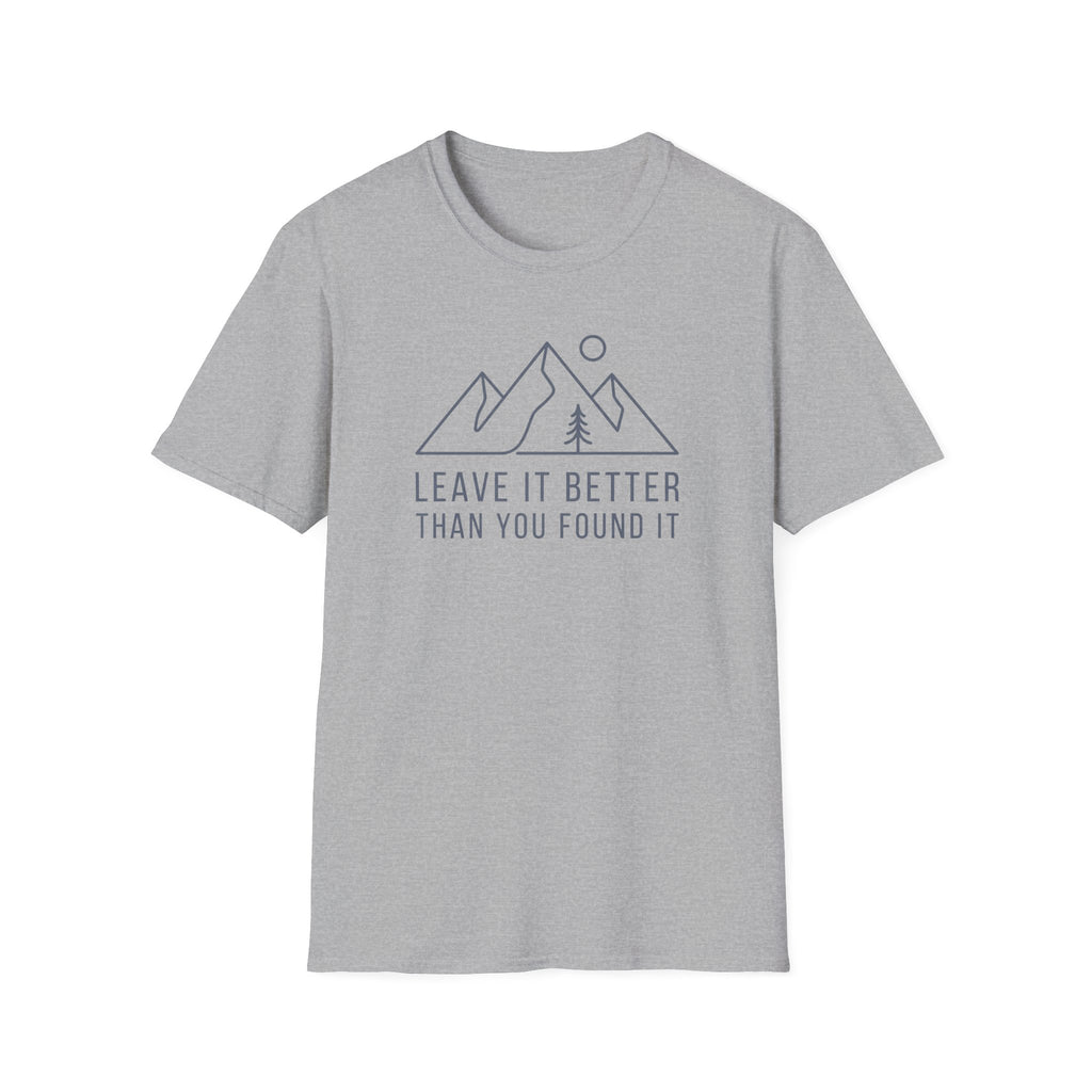 Leave it better line art – Adventure Graphic T-Shirt
