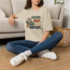 Camp nap eat repeat koala – Adventure Graphic Cartoon Art T-Shirt