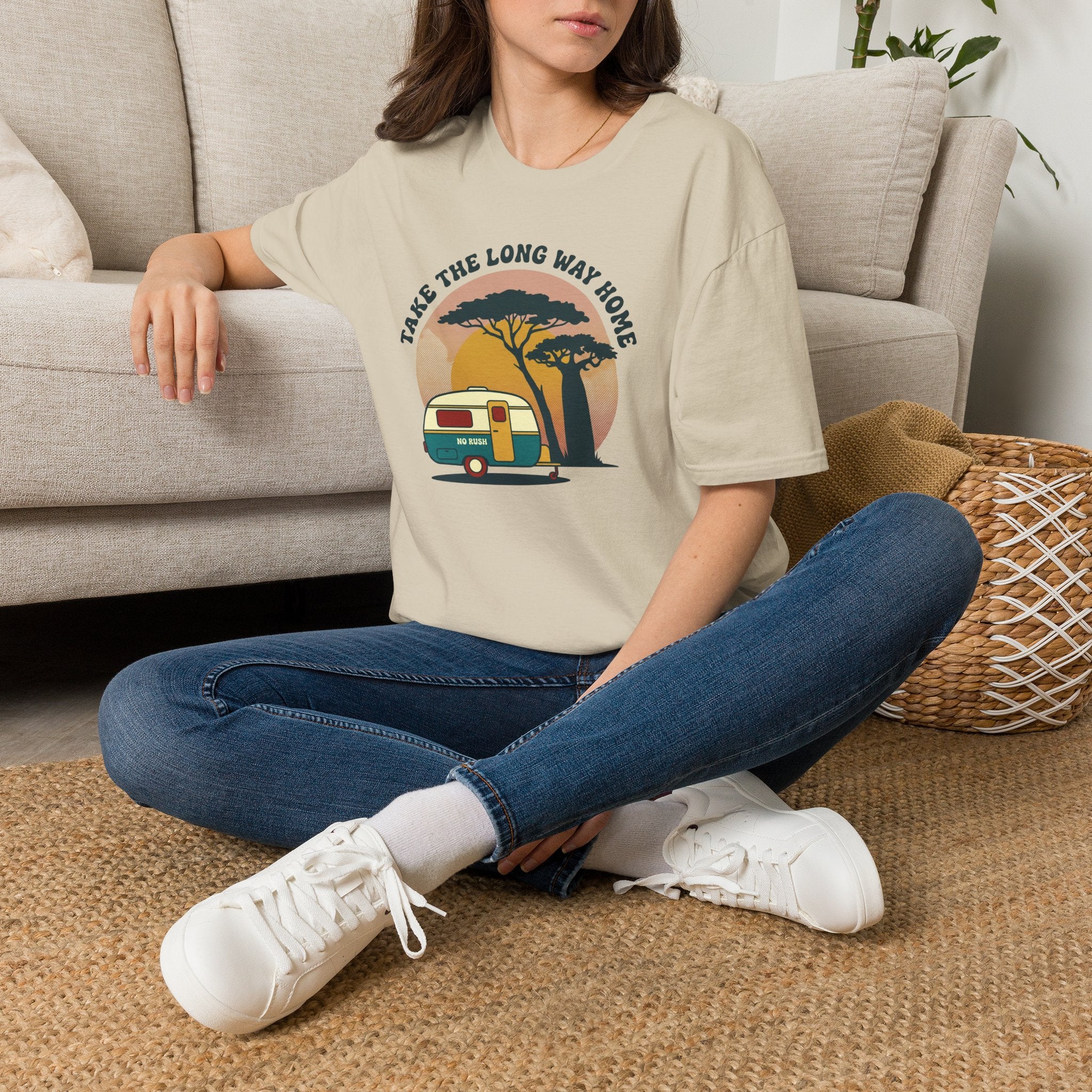 Take the long way home caravan – Adventure Graphic T-Shirt