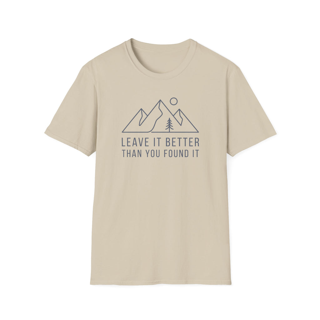 Leave it better line art – Adventure Graphic T-Shirt