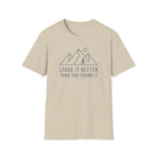 Leave it better line art – Adventure Graphic T-Shirt