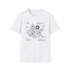 Start a fire lion – Adventure Graphic Blue Print Art T-Shirt