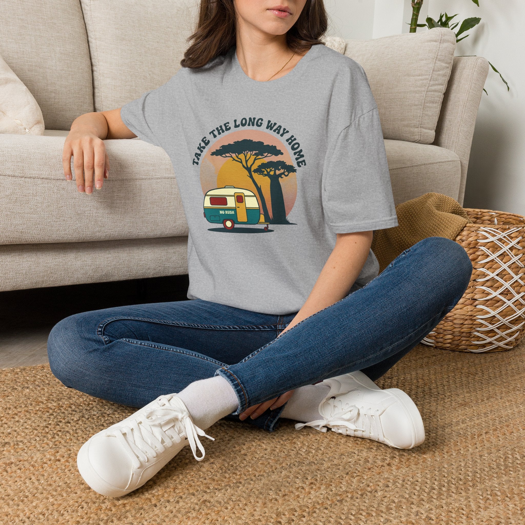 Take the long way home caravan – Adventure Graphic T-Shirt