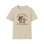 Camp slow wander far tortoise – Adventure Graphic Cartoon Art T-Shirt