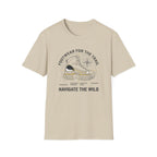 Footwear for the trail – Adventure Graphic Blue Print T-Shirt