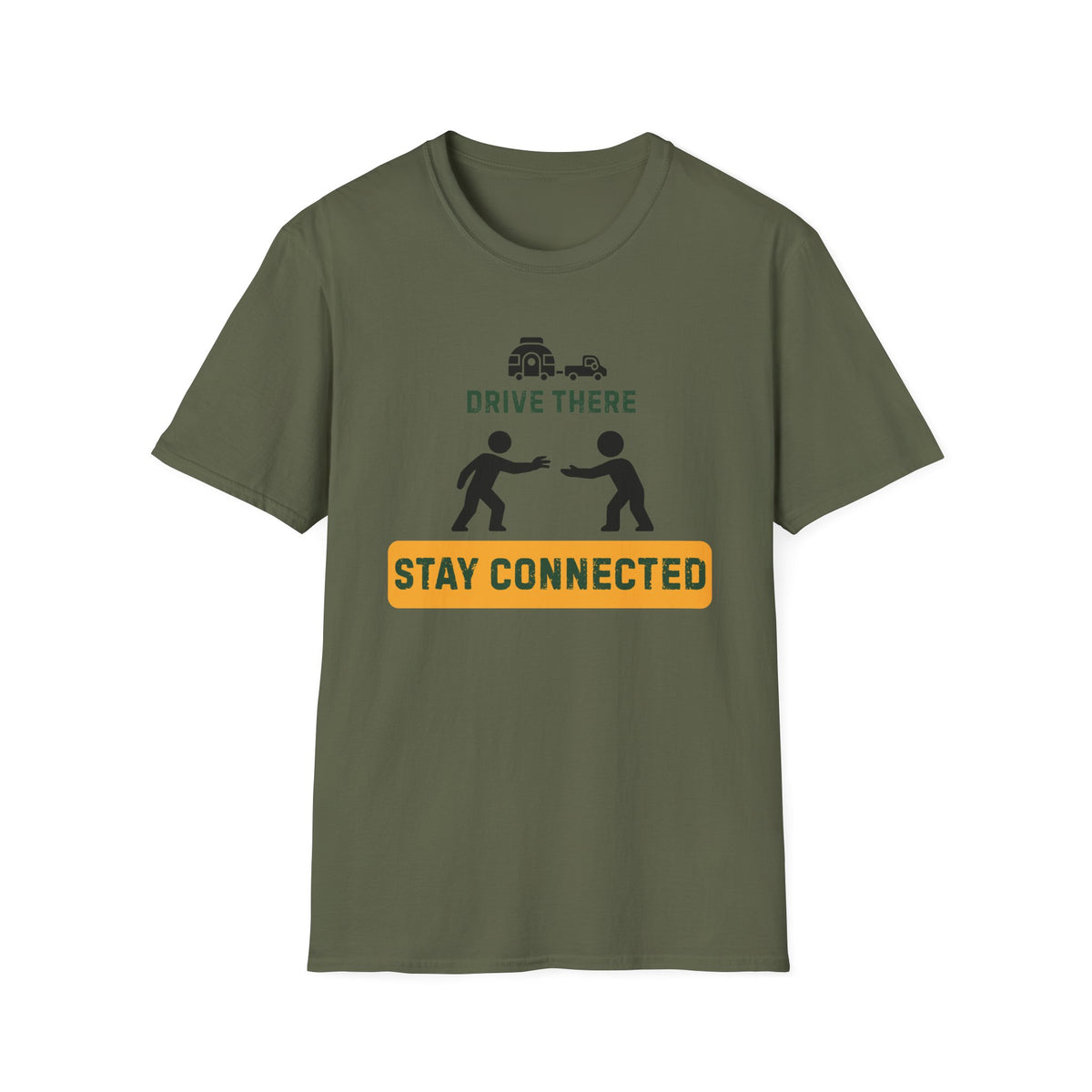 Drive there stay connected – Adventure Graphic Art T-Shirt