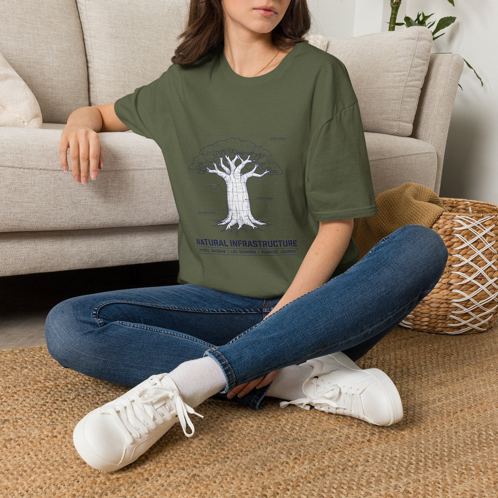 Baobab blue print – Adventure Graphic T-Shirt