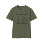 Factory lifted elephant – Adventure Graphic Line Art T-Shirt