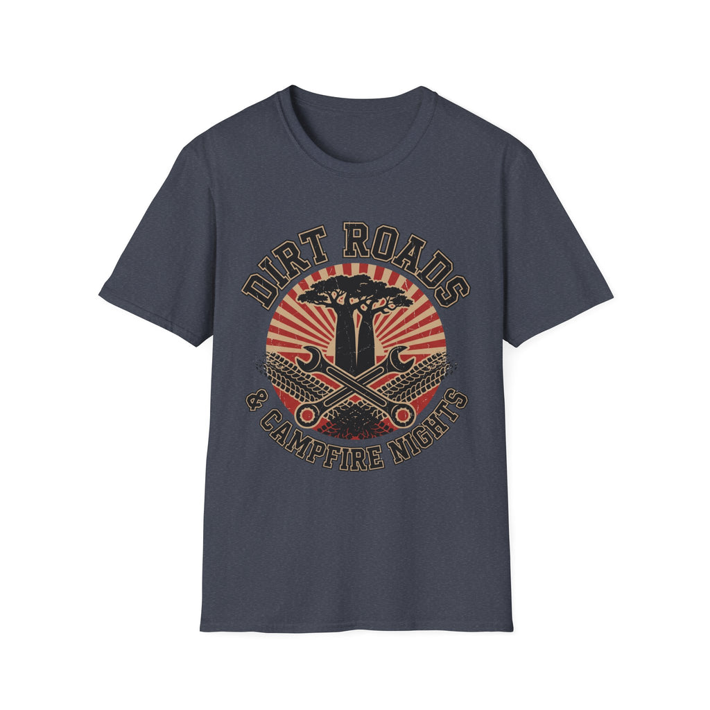 Dirt roads and campfire nights – Adventure Graphic T-Shirt
