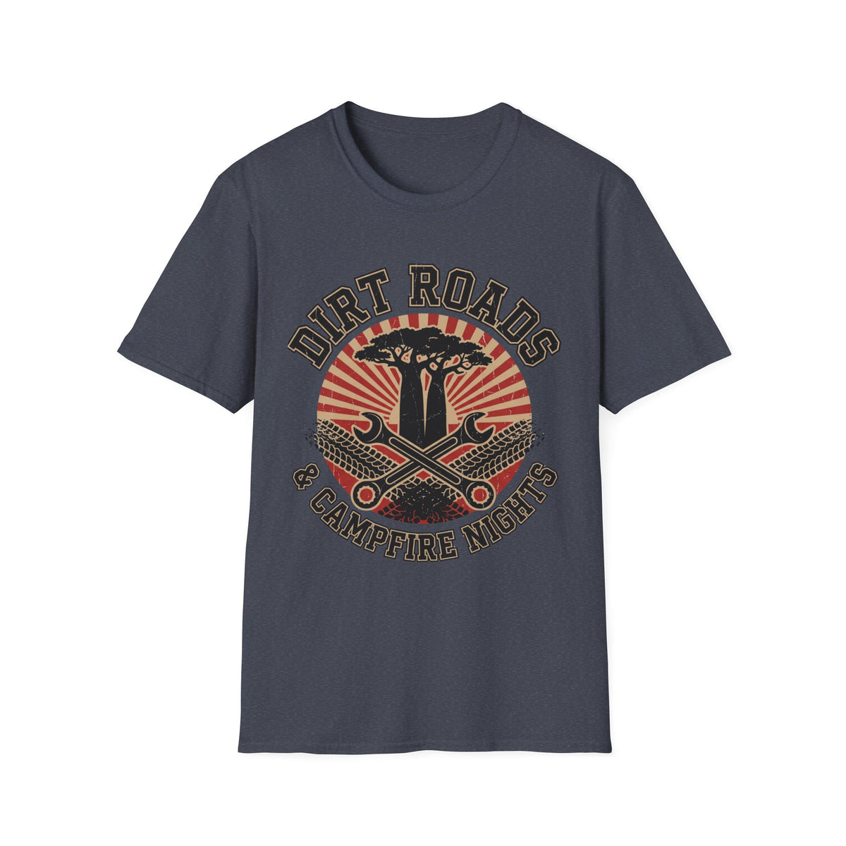 Dirt roads and campfire nights – Adventure Graphic T-Shirt