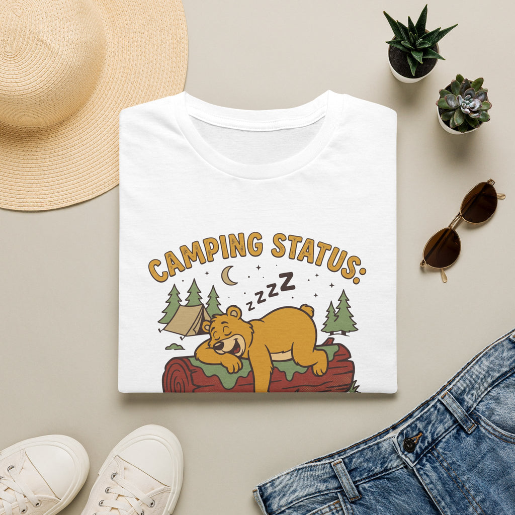 I slept like a log bear – Adventure Graphic Cartoon Art T-Shirt