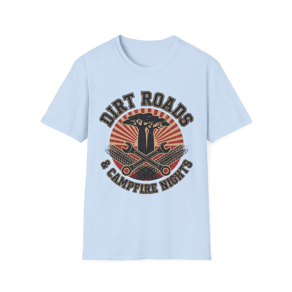 Dirt roads and campfire nights – Adventure Graphic T-Shirt