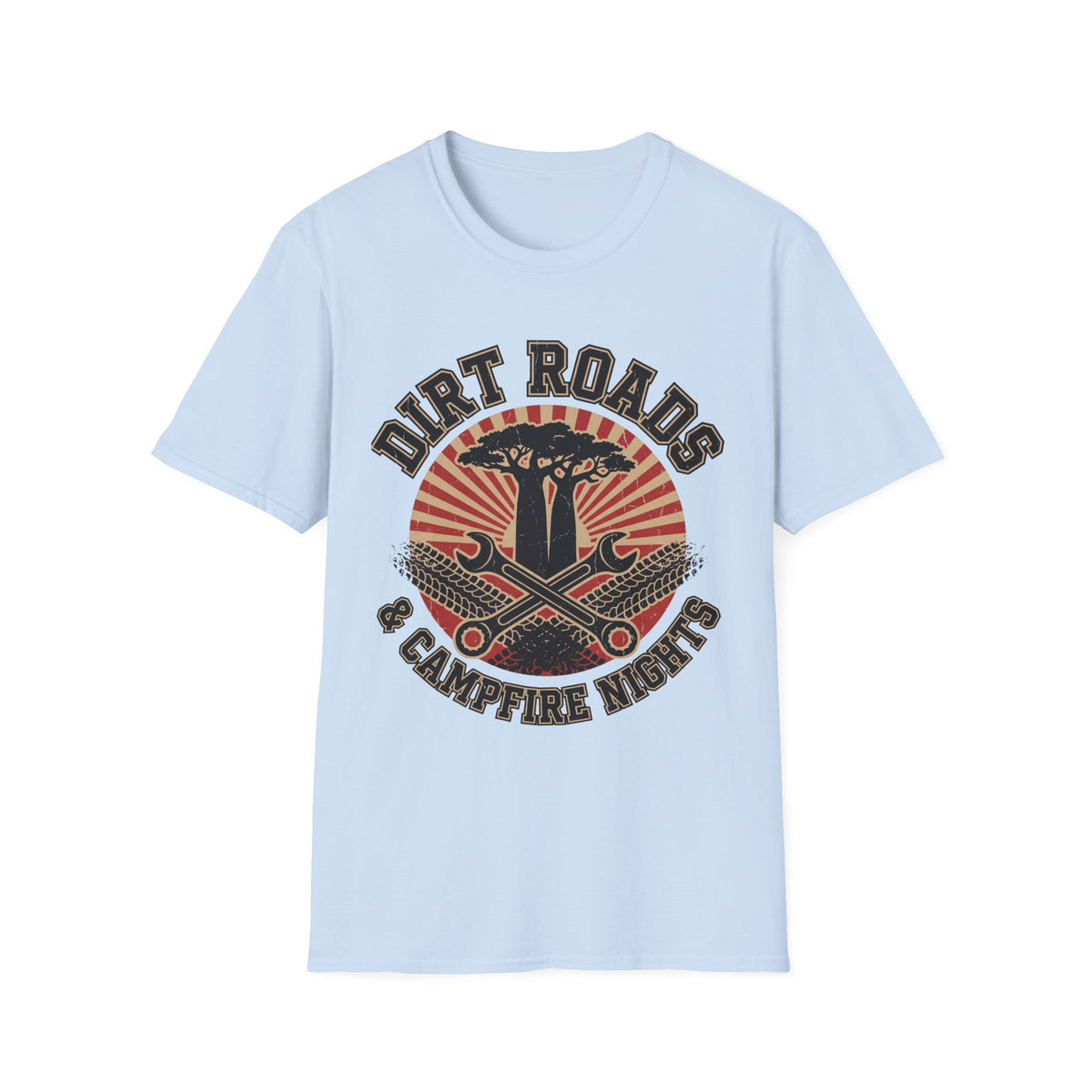 Dirt roads and campfire nights – Adventure Graphic T-Shirt
