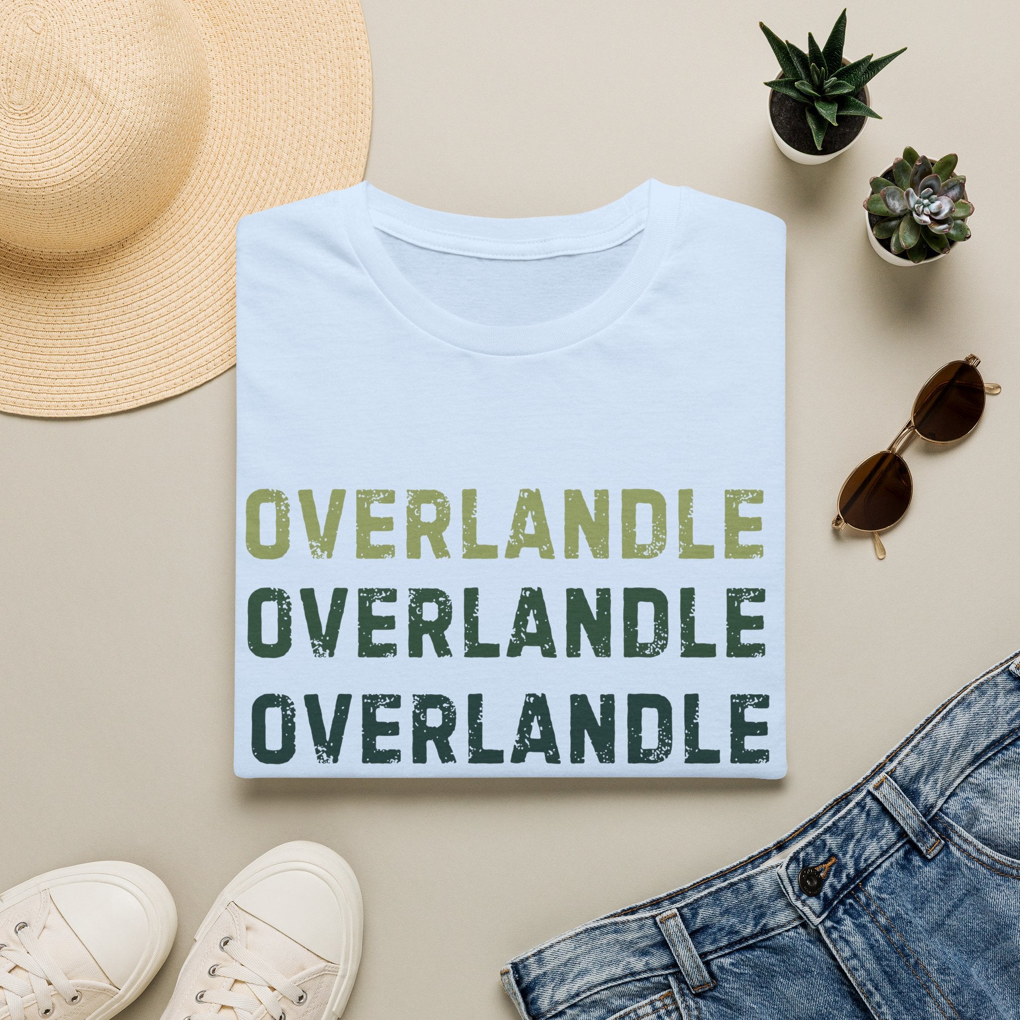 Overlandle overlandle repeat – Adventure Graphic Art T-Shirt