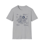 Start a fire lion – Adventure Graphic Blue Print Art T-Shirt