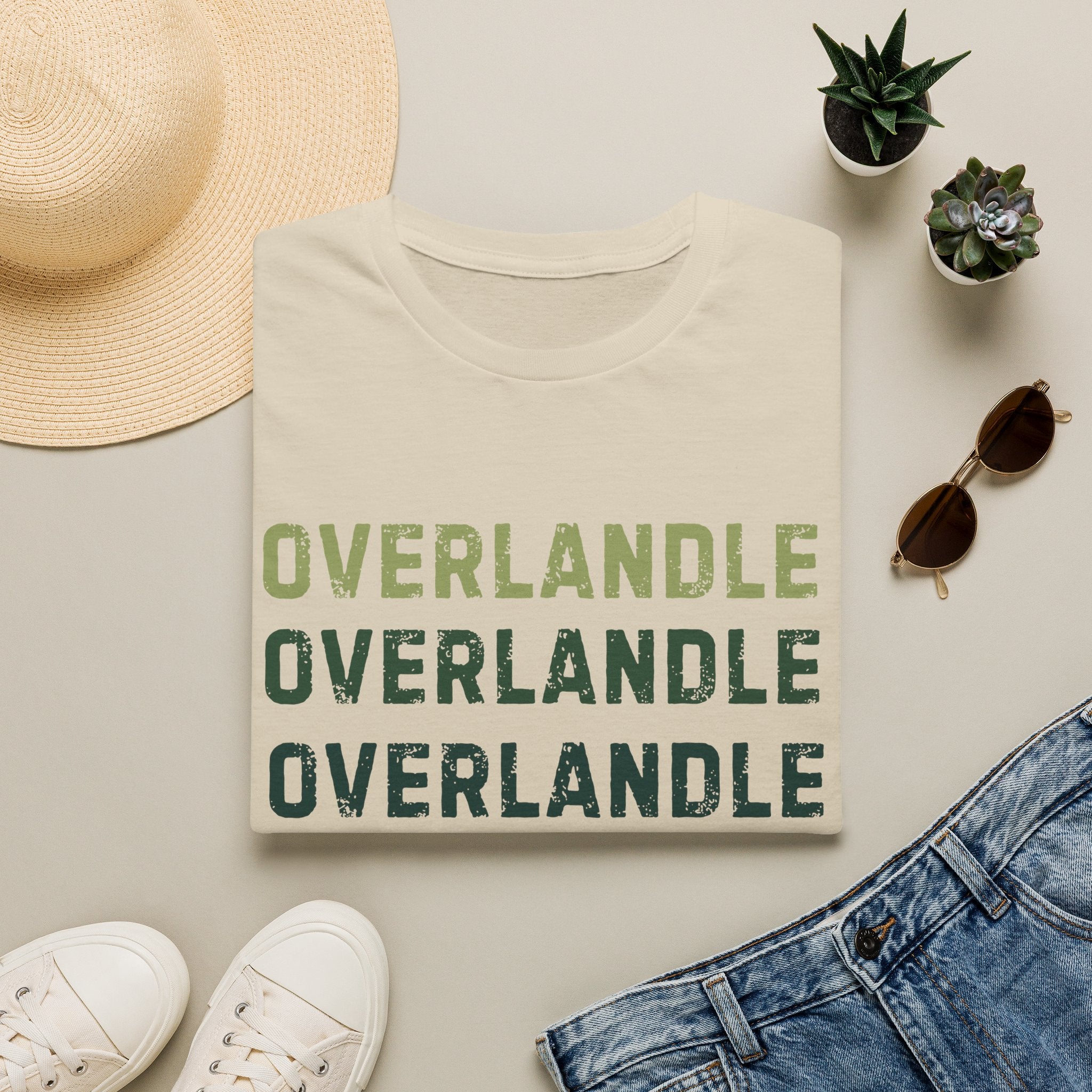 Overlandle overlandle repeat – Adventure Graphic Art T-Shirt