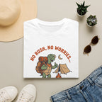 Camp slow wander far tortoise – Adventure Graphic Cartoon Art T-Shirt