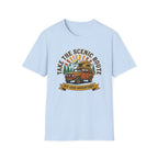 Take the scenic route overlander – Adventure Graphic Badge Art T-Shirt