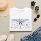 Species analysis – Adventure Graphic Blue Print Art T-Shirt